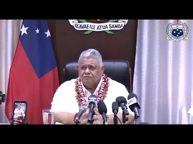 Ulua'i Feiloa'iga 'a le Palemia Hon. La'aulialemalietoa Leuatea Polata'ivao Fosi Schmidt & Media