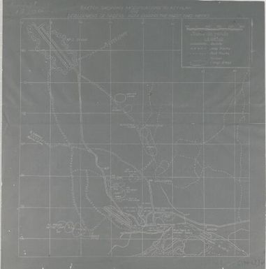 Sketch showing modifications to key plan and development of Nadzab area during the first two weeks / [2nd Field Survey Company]