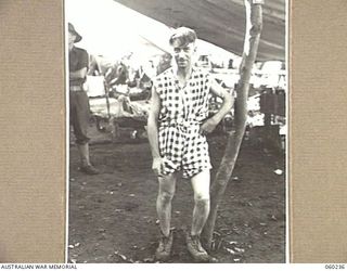 DUMPU, NEW GUINEA. 1943-11-05. SX9221 PRIVATE J. C. PIKE, A PATIENT OF THE MAIN DRESSING STATION, 2/6TH AUSTRALIAN FIELD AMBULANCE