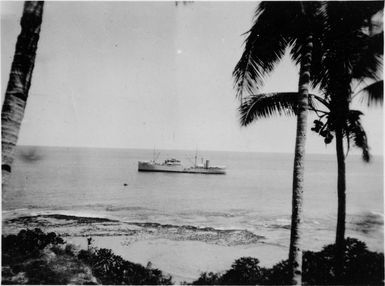 The ship Maui Pomare, Niue