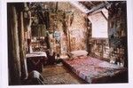 Interior of Helen Ross Isno's bamboo sleeping house in Wintua