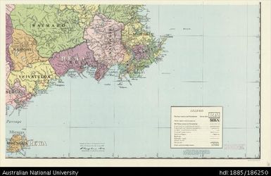 Fiji, Vanua Levu and Adjacent Islands, Colony of Fiji, Southeast Sheet, 1954, 1:126 720