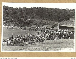 DONADABU, PAPUA, NEW GUINEA. 1944-01-01. A SECTION OF THE LARGE CROWD IN ATTENDANCE AT THE 15TH INFANTRY BRIGADE GYMKHANA