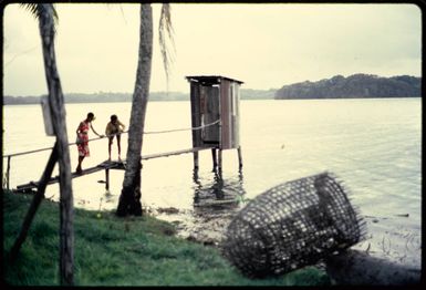 Toilet and fish trap, Bau, 1971