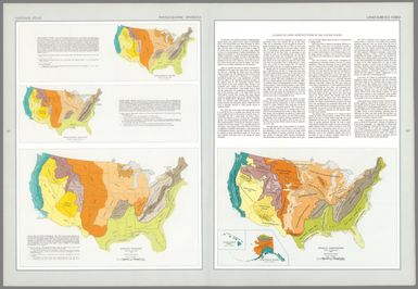 Phsiographic regions / John W. Powell, 1895 -- Physiographic provinces / Armin K. Lobeck, 1932, rev. -- Physical divisions / Nevin M. Fenneman, 1928 -- Physical subdivisions / Edwin H. Hammond, 1965.