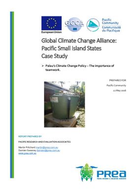 Global climate change alliance: Pacific Small Island States - Palau's climate change policy - the importance of teamwork - Case study