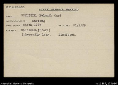 Schultze, Helmuth Curt