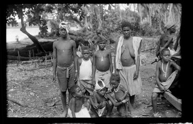 Group of local people, Guadalcanal, Solomon Islands