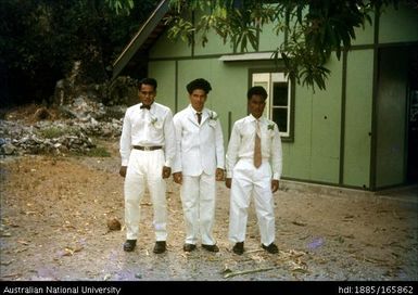 Wedding - three groomsmen