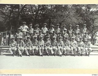PORT MORESBY, PAPUA. 1944-07-28. RATINGS OF THE MISCELLANEOUS DIVISION OF THE RAN SHORE STATION, THE HMAS "BASILISK"