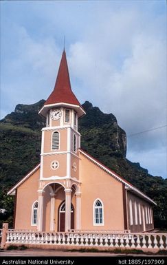 French Polynesia - Evangelist Church - Temple of Ebene Ezera, Vaitape