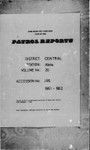 Patrol Reports. Central District, Abau, 1961-1962