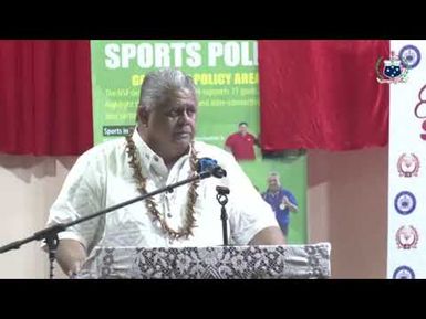 Hon. PM La’aulialemalietoa Fosi Schmidt - Taui tupe mo pine ‘auro mai ta'aloga fa'avā’omālō