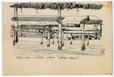 Mess Hall Viewed from 'Dining Room'