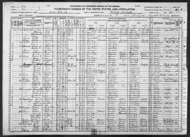 New York: NEW YORK County, Enumeration District 1424, Sheet No. 16B