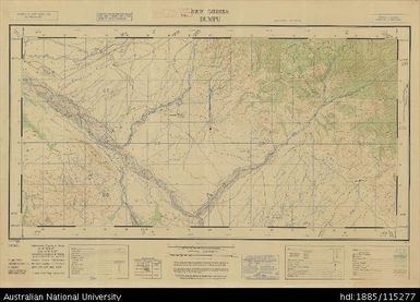 Papua New Guinea, Dumpu, Artillery series, Sheet 3671, 1:25 000, 1944