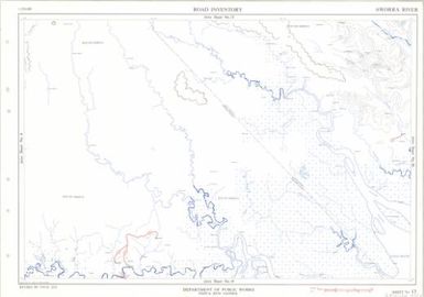 Papua New Guinea road inventory, July 1975: Aworra River (Sheet 13)