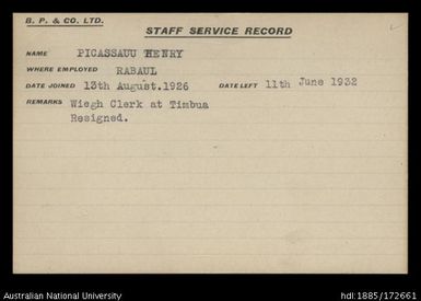 Picassauu, Henry