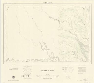 New Guinea 1:250,000 total magnetic intensity: Aworra River (Sheet B54/B1-16)