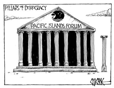 Winter, Mark 1958- :Pillars of Democracy - Pacific Islands Forum. 8 September 2011