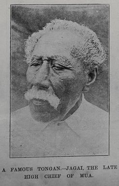 A famous Togan-Jagai, the late high chief of Mua, Tonga