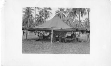 Arthur Foley under tent
