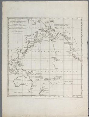 A chart shewing the tracks & discoveries in The Pacific ocean made by Capt. Cook and Capt. Clerke ... ... / Jns. Lodge sculp