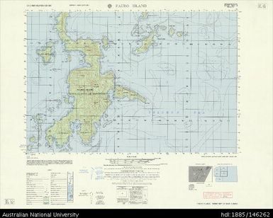 Solomon Islands, Shortland Islands, Fauro Island, Series: X713, Sheet 7037 III, 1967, 1:50 000