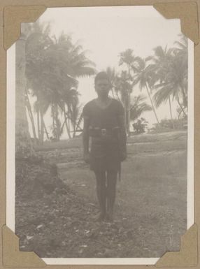 Indigenous policeman, Jacquinot Bay, New Britain Island, Papua New Guinea, 1945 / Alfred Amos