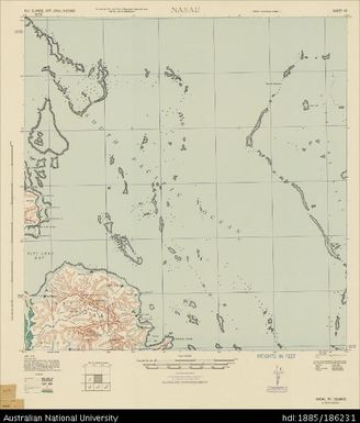 Fiji, Viti Levu, Nasau, Series: X751, Sheet 43, 1943, 1:62 500