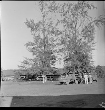 Hotel car park, Rabaul, New Britain, Papua New Guinea