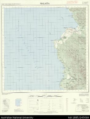 Solomon Islands, British Solomon Islands Protectorate, Malaita, Series: X711, Sheet 8-160-11, 1972, 1:50 000