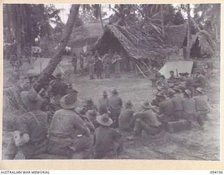 OINYALIB, NEW GUINEA. 1945-07-15. A PROGRAMME PRODUCED BY MEMBERS OF NO. 5 DETACHMENT, FIRST ARMY ENTERTAINMENT UNIT, FOR FORWARD SECTIONS OF 2/5 INFANTRY BATTALION. THE CONCERT OPENS WITH A NUMBER ..