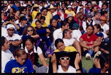 Auckland Secondary Schools Māori and Pacific Islands Cultural Festival. Spectators