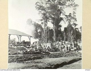 LAE, NEW GUINEA. 1944-09-27. THE SALVAGE SECTION OF THE 43RD FIELD ORDNANCE DEPOT