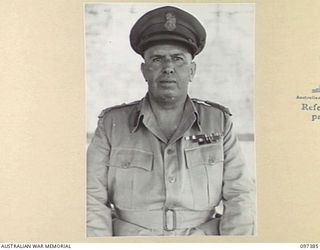 LAE, NEW GUINEA. 1945-10-04. BRIGADIER W.C.D. VEALE MC DCM, CHIEF ENGINEER HEADQUARTERS FIRST ARMY