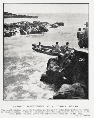 Landing difficulties at a Tongan island