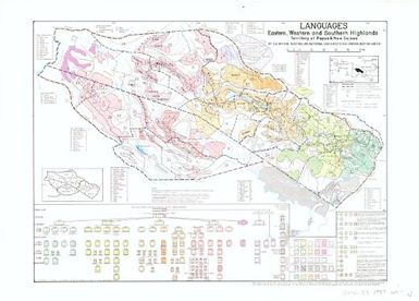 Languages eastern, western and southern Highlands, Territory of Papua and New Guinea / by S.A. Wurm, Australian National University fieldwork, May 58-Jan. 59