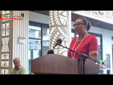 Saunoaga Fa'apitoa - Rt Hon Patricia Scotland KC (Trouble in Paradise Climate Change Exhibition)