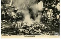 97. - Tahiti. - Le " Ahimaa ", Four TahitienThe Ahimaa, native oven