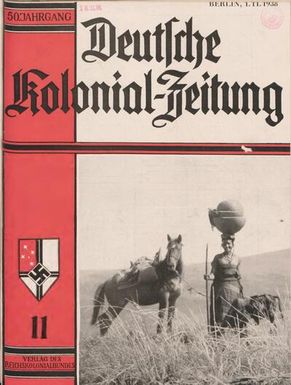 Deutsche Kolonialzeitung, 50. Jg. 1. November 1938, Heft 11.