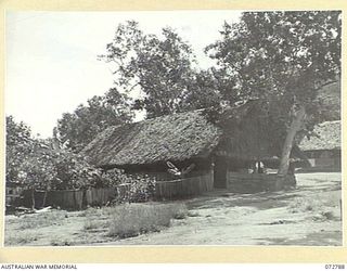 PORT MORESBY, NEW GUINEA. 1944-05-01. THE INTELLIGENCE IA BUILDING, G BRANCH, HEADQUARTERS NEW GUINEA FORCE