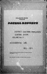 Patrol Reports. Eastern Highlands District, Okapa, 1972 - 1973