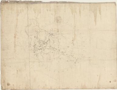 [Manuscript map of rivers in Western Highlands Province, Papua New Guinea]