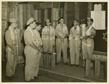 Six superfortress crew members participate in Sabbath services..., August 1945