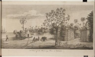 A view of the watering place at Tenian [after Sir Peircy Brett]
