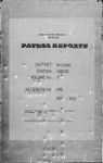 Patrol Reports. Madang District, Saidor, 1951 - 1953