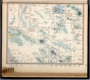 Polynesia or Islands in the Pacific Ocean. Mariana Is. or Ladrones. Hawaiian Archipelago or Sandwich Islands. Marshall Ids. Admiralty Isles. Tonga. Fiji Islands. Tahiti. etc.