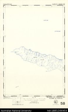 Papua New Guinea, Panaete NE, Survey Index 58, 1:50 000, 1973