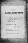 Patrol Reports. Southern Highlands District, Pangia, 1963 - 1964